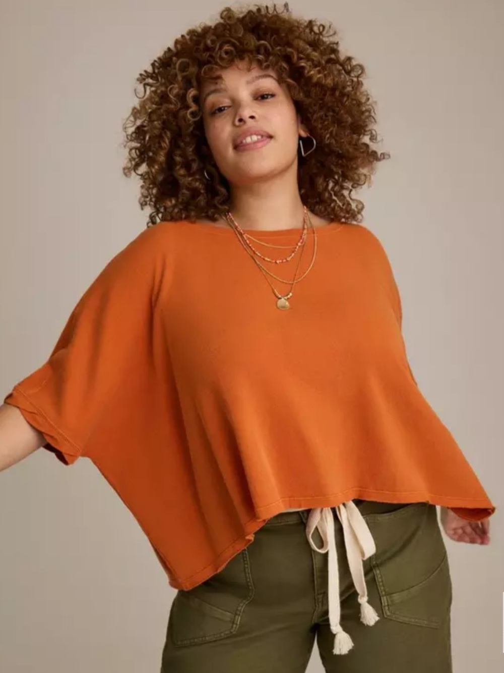 Torrid Festi oversized dolman sleeve top